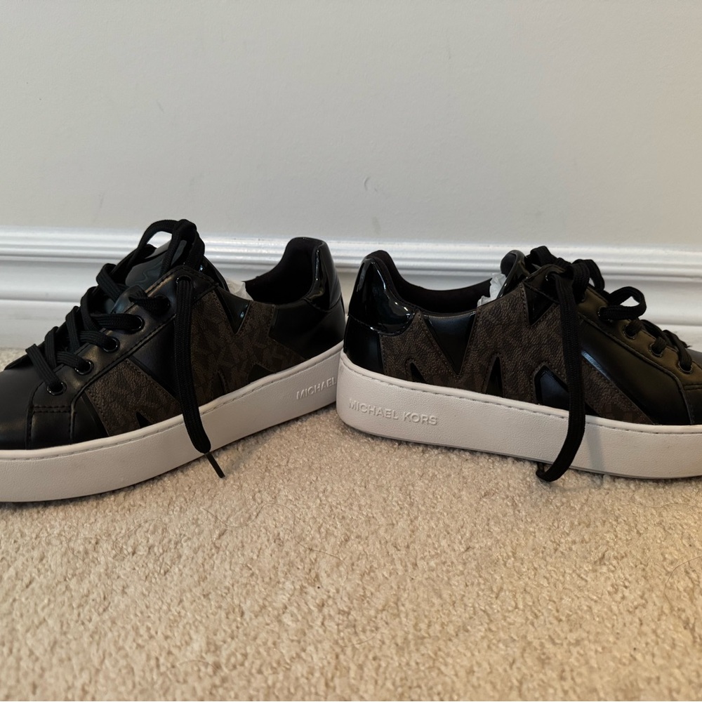 Michael Kors Black and Brown Casual Sneakers